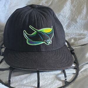 Tampa Bay Devil Rays 59FIFTY Fitted Hat Sz 7 1/4 Throwback MLB